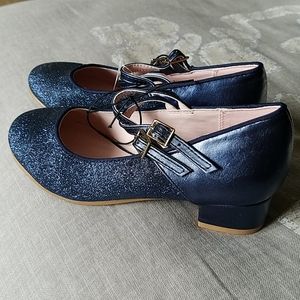 Jasper Conran Navy Blue Mary Jane Shoes